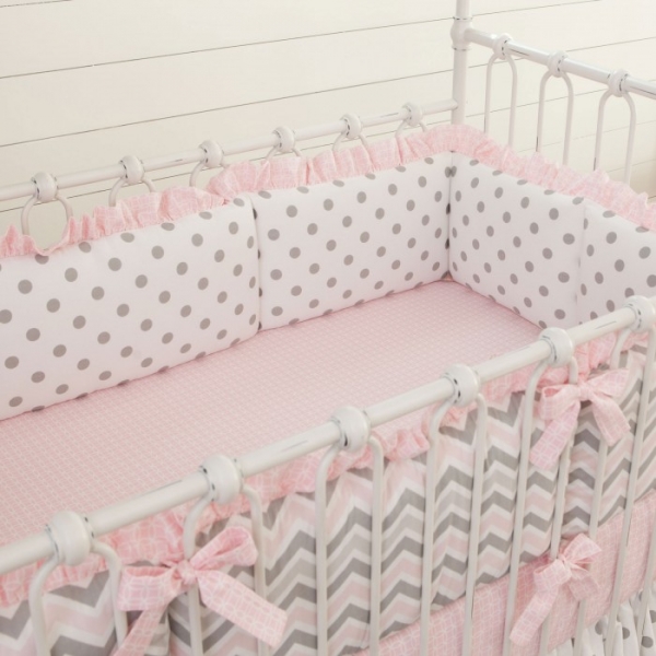 Боковые подушки в кроватку для новорожденных
