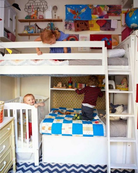 Выбираем качественную и удобную кровать для троих детей